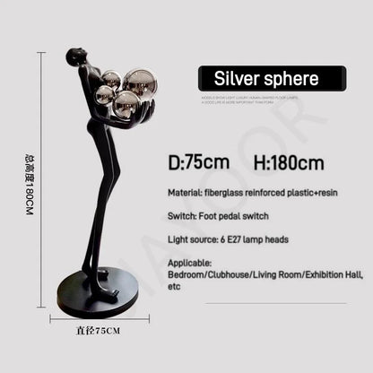 Nordic Humanoid Floor Lamp