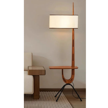 Solid Wood Retro Floor Lamp