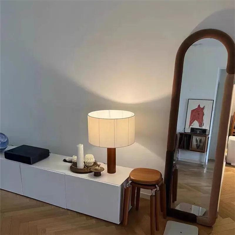 Wabi-Sabi Solid Wood Table Lamp