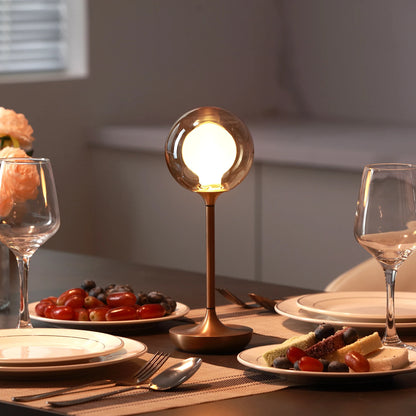 Wireless Glass Table Lamp