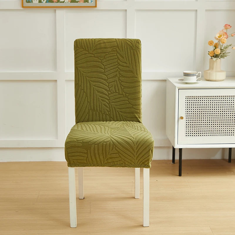 Leaf Jacquard Chair Covers