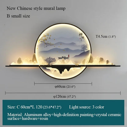3D Landscape LED Wall Art