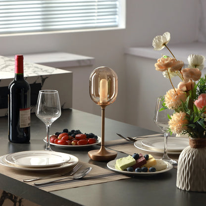 Wireless Glass Table Lamp
