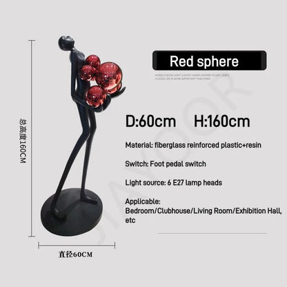 Nordic Humanoid Floor Lamp