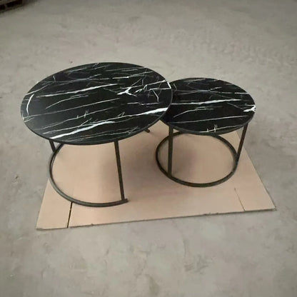 Light Luxury Round Nesting Tables