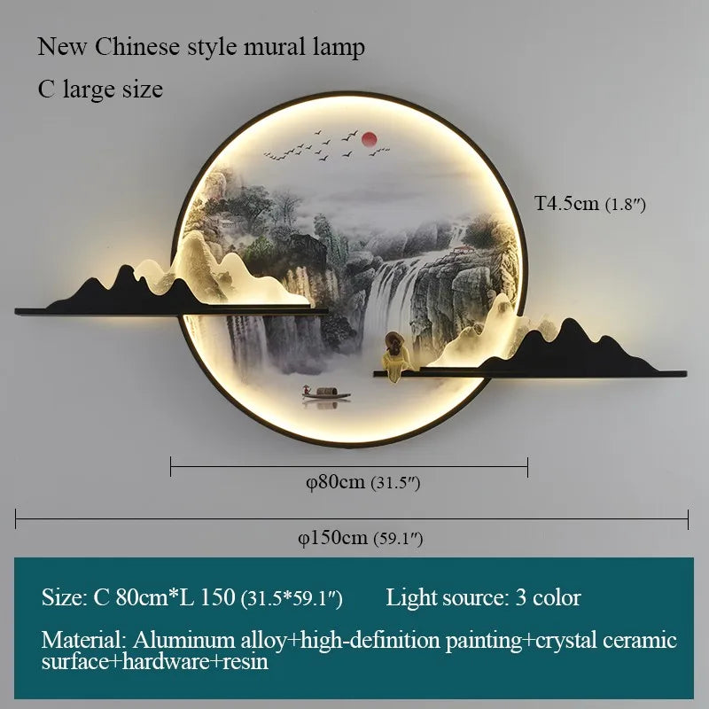 3D Landscape LED Wall Art