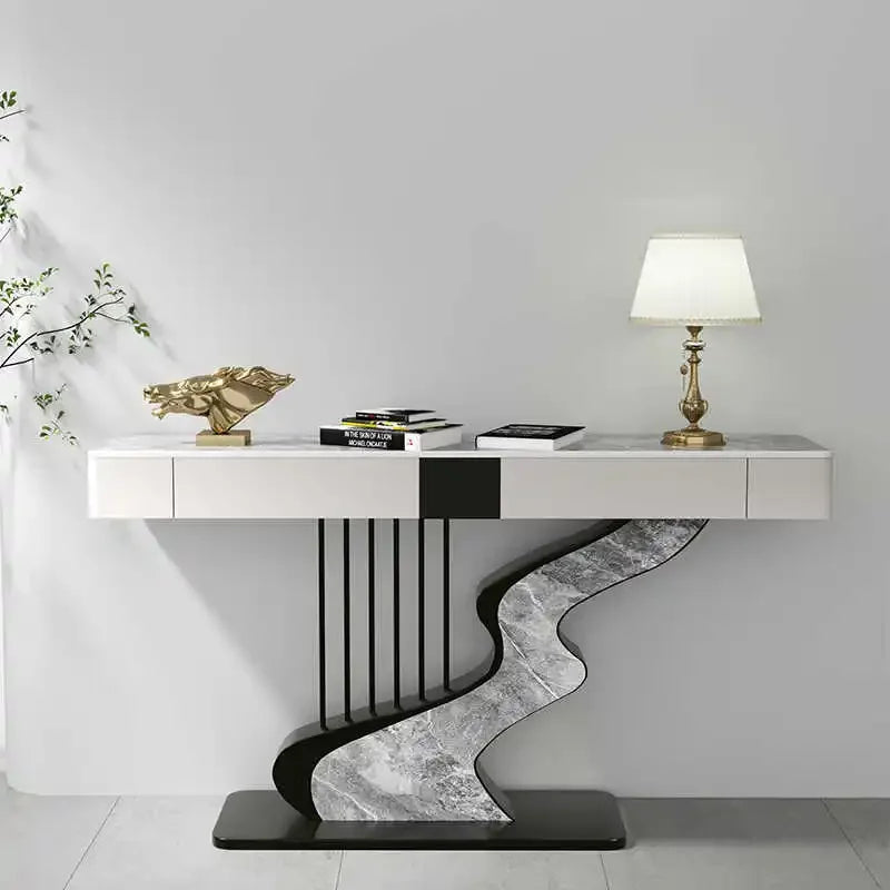 Mid-Century Nordic Console Table