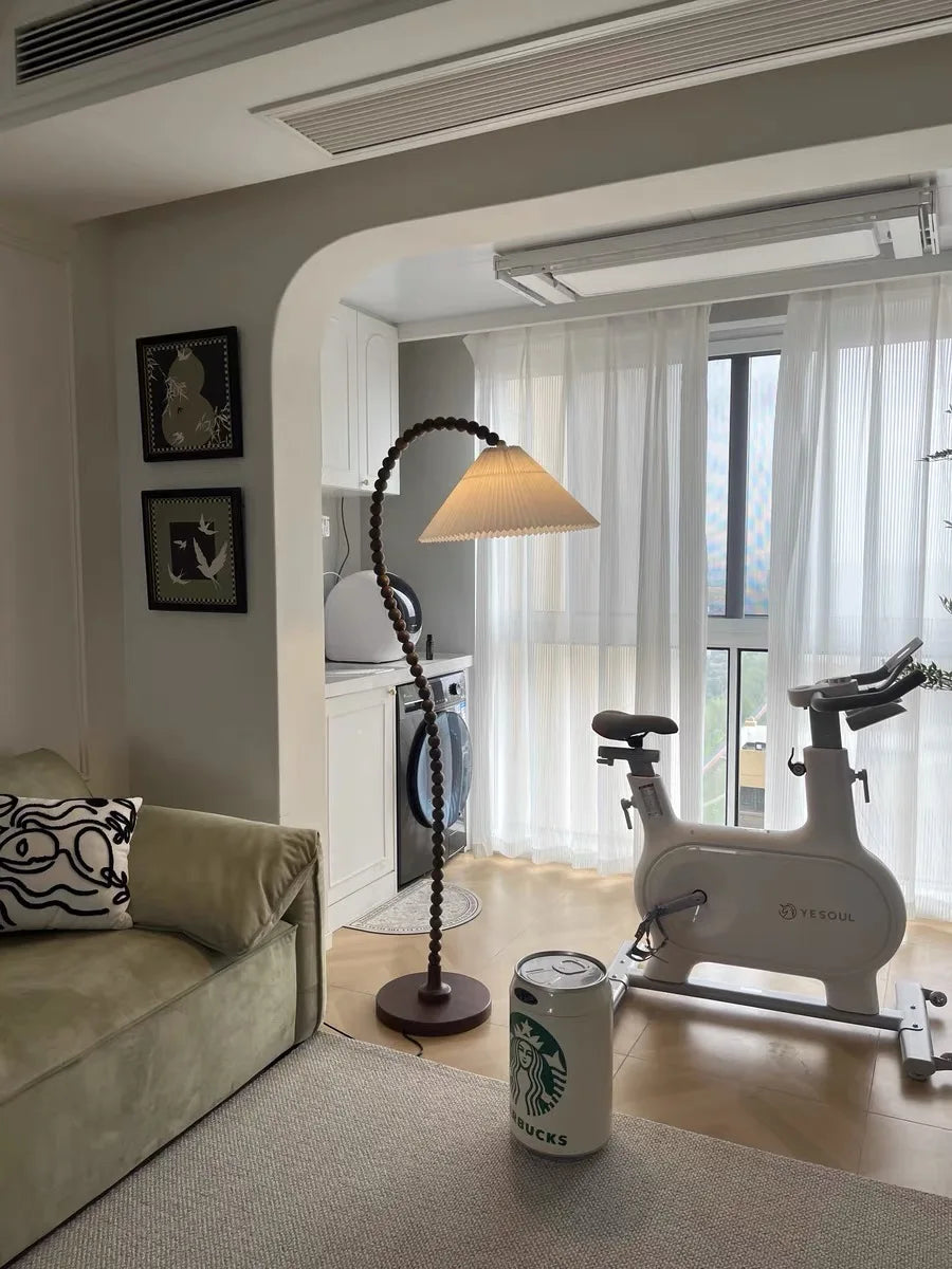 French Solid Wood Floor Lamp