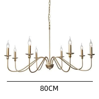 Vintage Black & Gold Chandelier