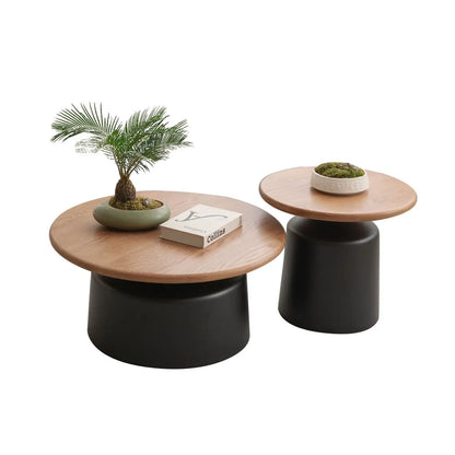 Cream Round Coffee Table Set