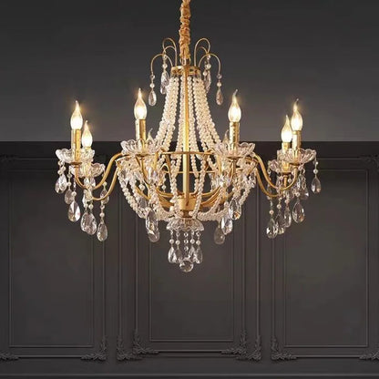 French Luxury Crystal Pendant Light