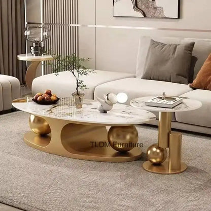 Nordic Luxury Oval Side Table