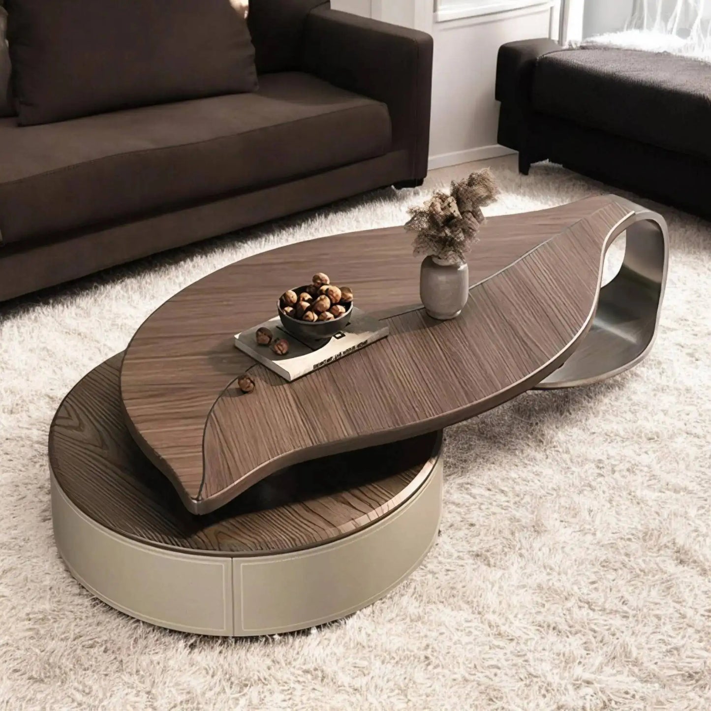 Modern Leaf-Shaped Nesting Tables