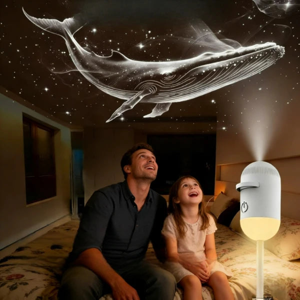 2-in-1 Mini Galaxy Star Projector Night Light