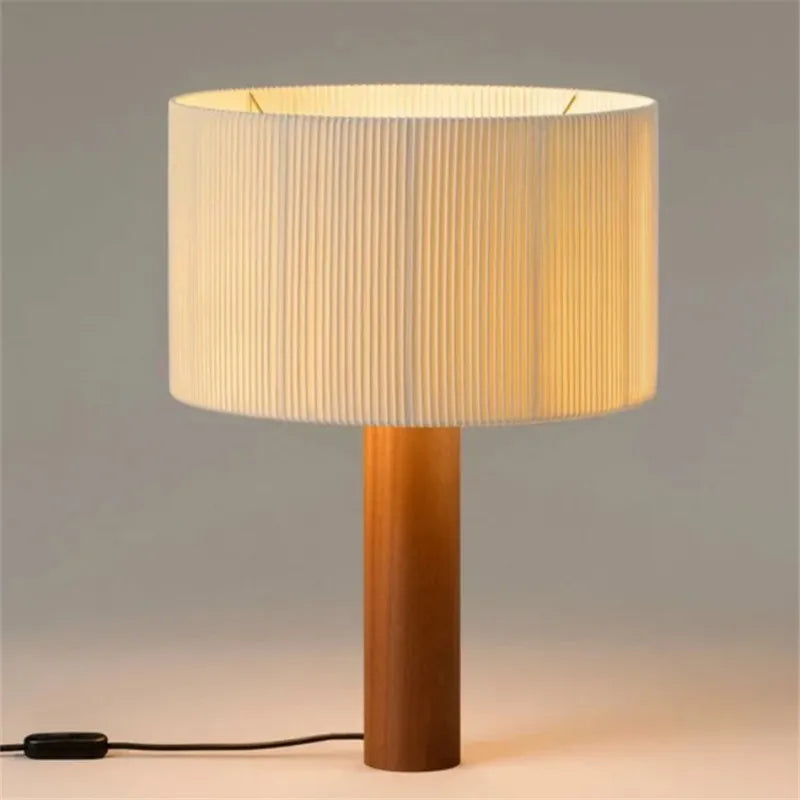 Wabi-Sabi Solid Wood Table Lamp