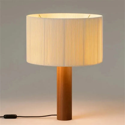 Wabi-Sabi Solid Wood Table Lamp