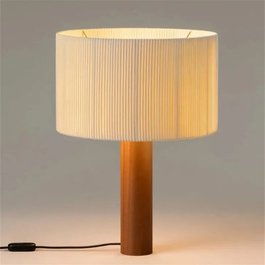 Wabi-Sabi Solid Wood Table Lamp