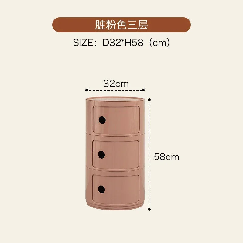 Nordic Round Storage Cabinet
