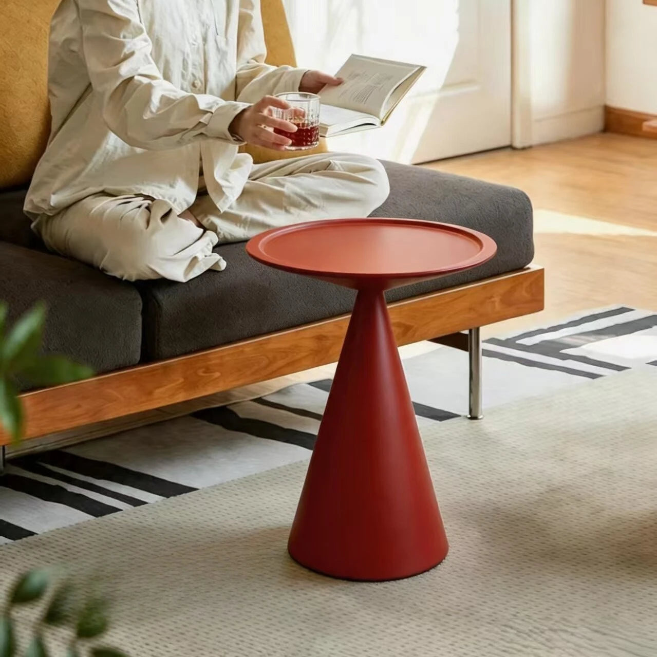 Bauhaus Round Iron Side Table