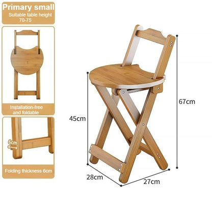 Bamboo Foldable Bar Stool