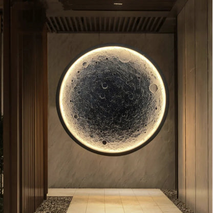 3D Moon Relief Wall Lamp