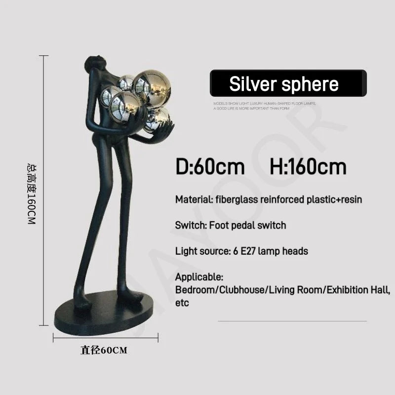 Nordic Humanoid Floor Lamp