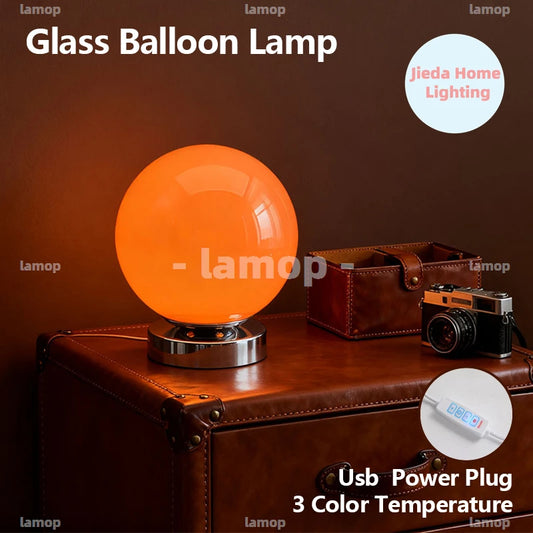 Murano Glass USB Table Lamp