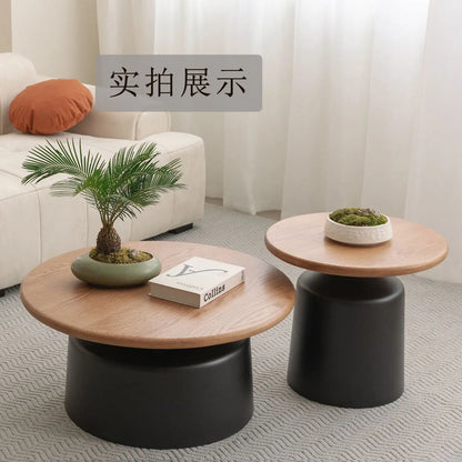 Cream Round Coffee Table Set