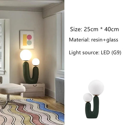 Nordic Double-Head Table Lamp