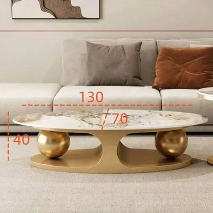 Nordic Luxury Oval Side Table