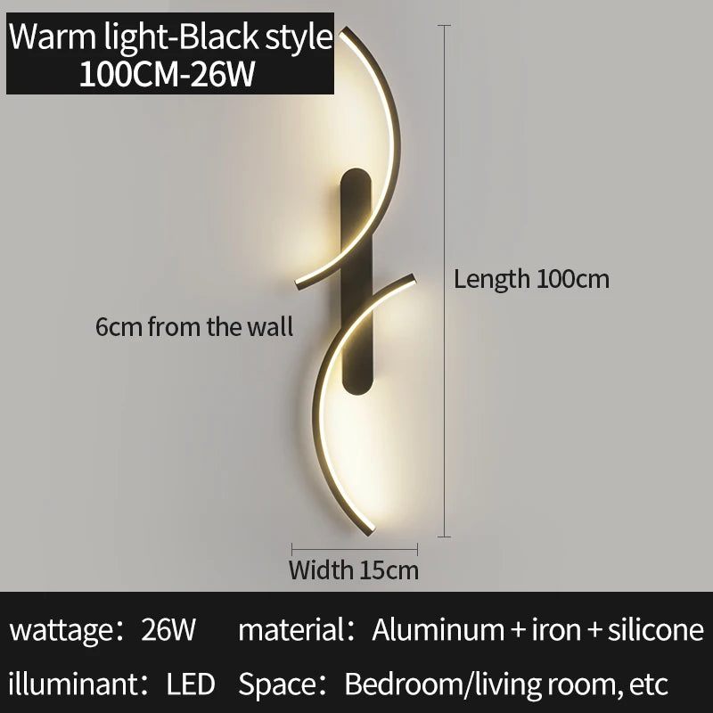 C-Shape LED Wall Sconce