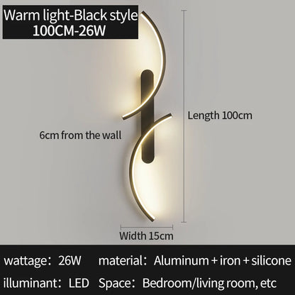 C-Shape LED Wall Sconce
