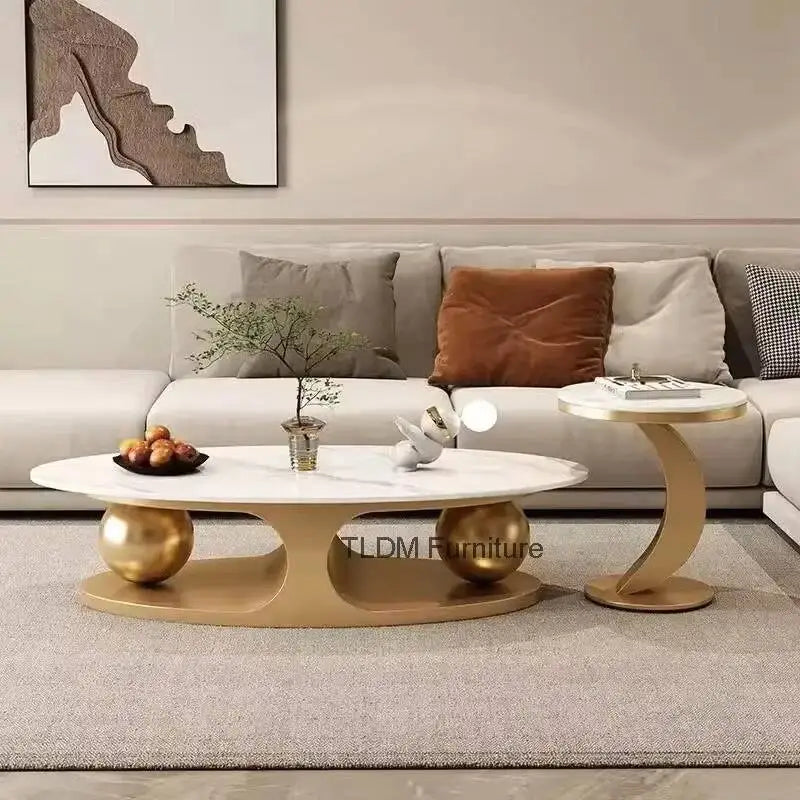 Nordic Luxury Oval Side Table