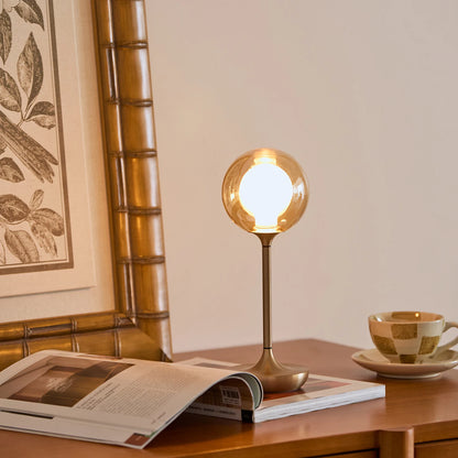 Wireless Glass Table Lamp