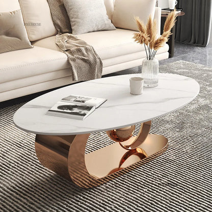 Luxury Modern Oval Coffee Table