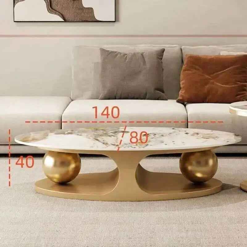Nordic Luxury Oval Side Table