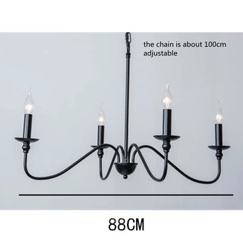 Retro Loft Living Room Chandelier