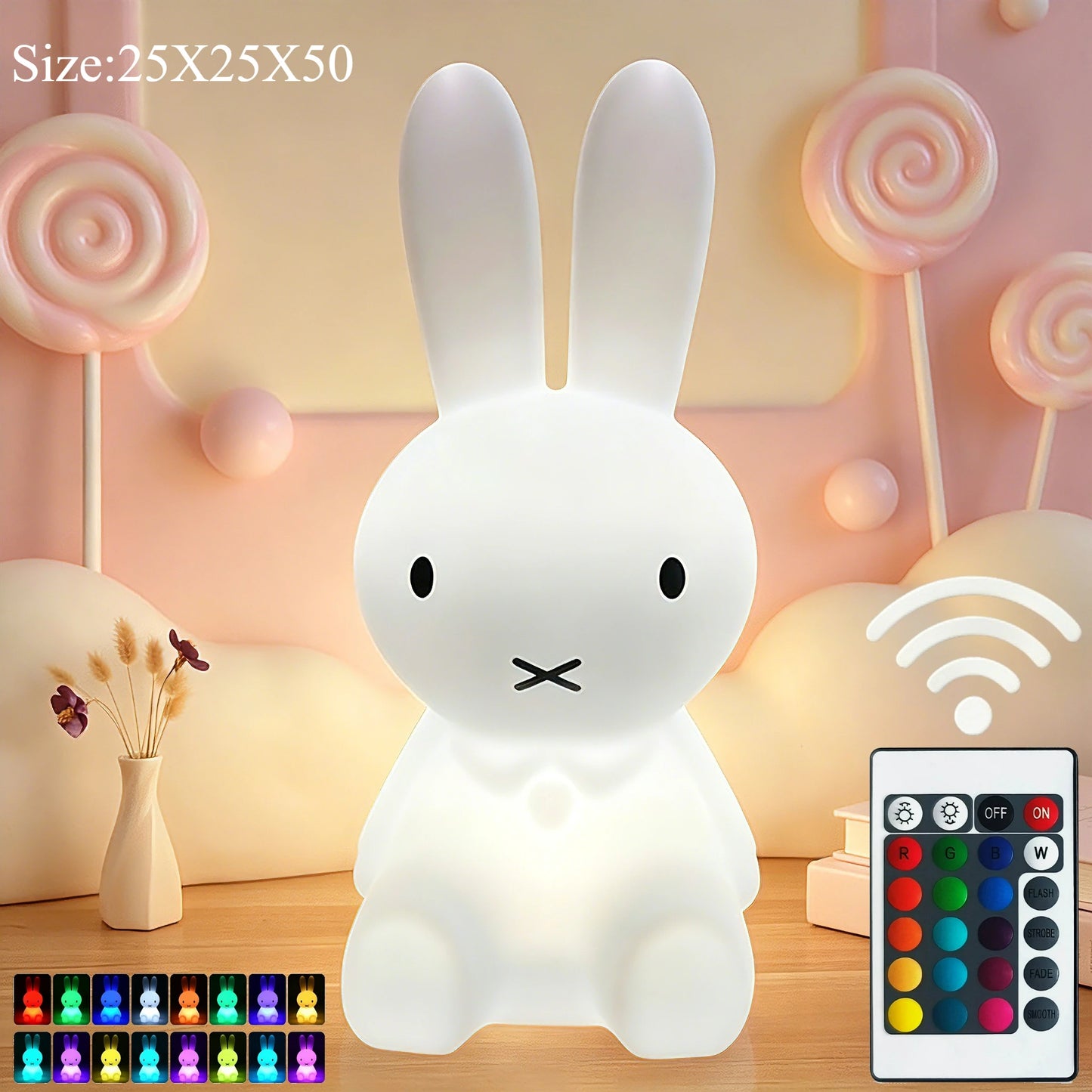 Miffy Rabbit Mood Light with Remote Control