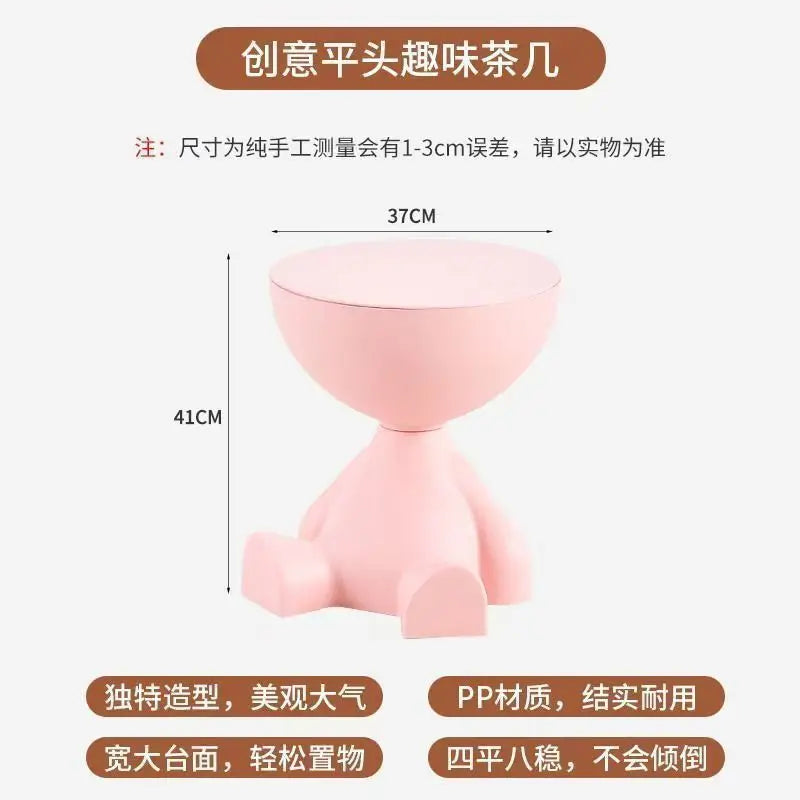 Light Luxury Cartoon Side Table