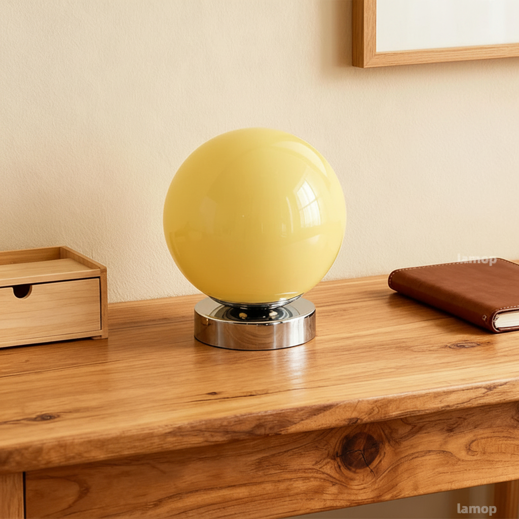Yellow Globe Lamp